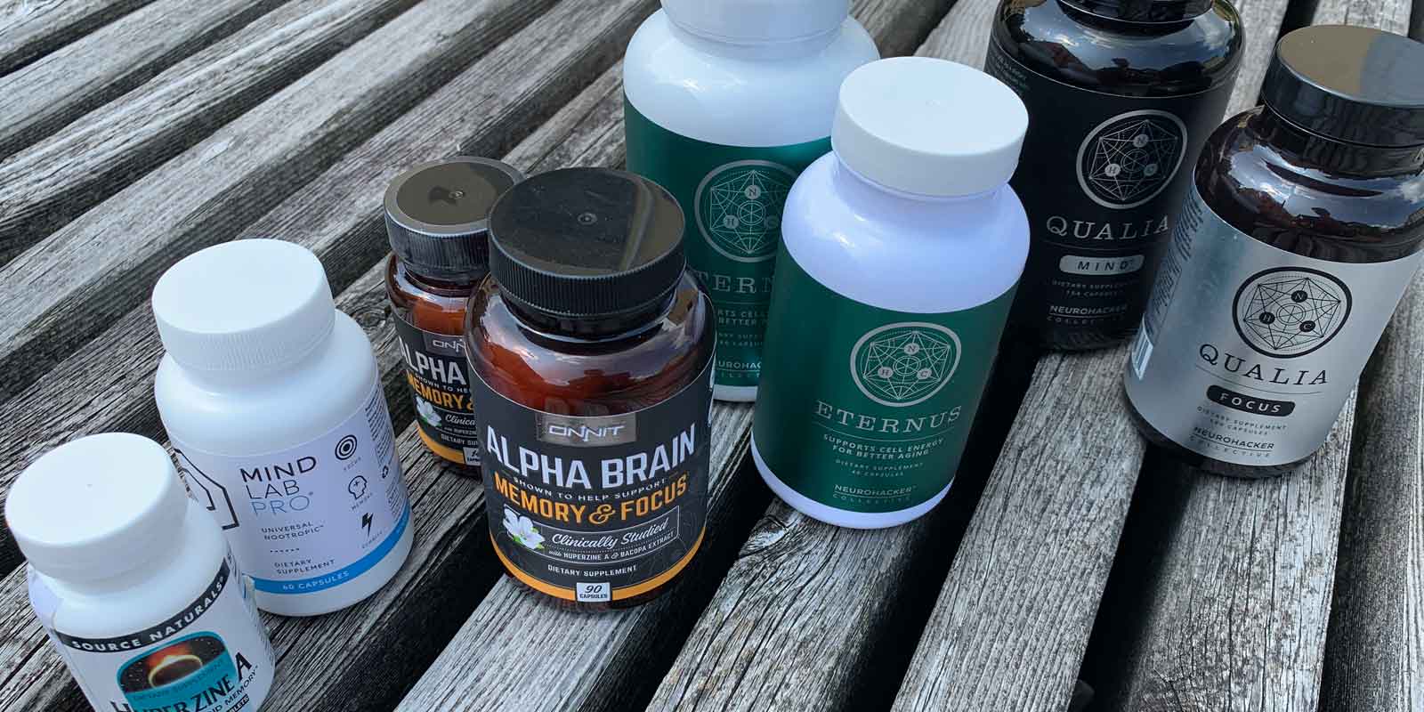 Different Nootropic Stack Bottles